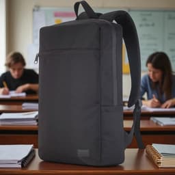 Classone Mila PR-EK100 15,6' Su Geçirmez Kumaş Fermuar  Okul Sırt Çantası - 1