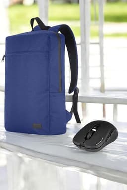 Classone Mila PR-EK101 15,6'Su Geçirmez Kumaş Fermuar Notebook Sırt Çantası+Kablosuz Mouse - 3