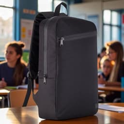 Classone Mila  PR-EK200 15,6' Su Geçirmez Kumaş Fermuar Okul Sırt Çantası - 1