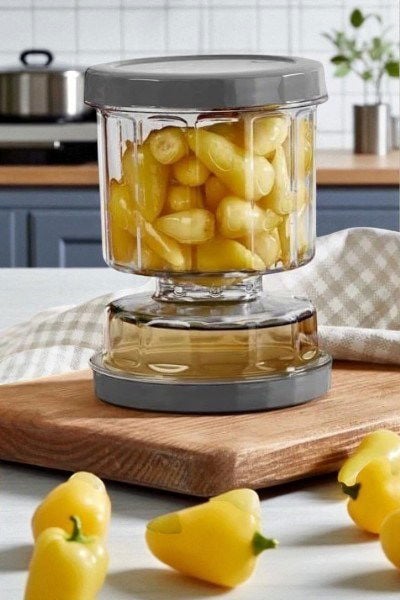 Vip Ahmet VPS-023 Sulu Peynir Zeytin ve Turşu Saklama Kabı 500 ml