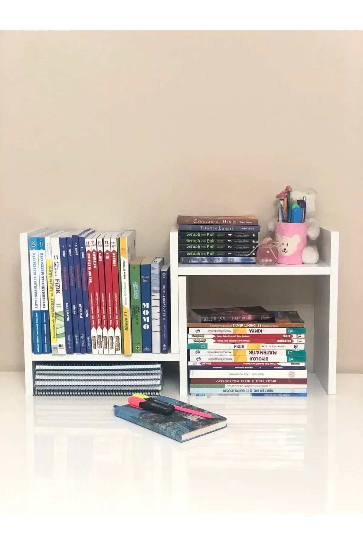 Irmak Mobilya Tidy Ayarlanabilir Kitaplık Masa Üstü Kitaplık Tezgah Üstü Düzenleyici Organizatör Dolap