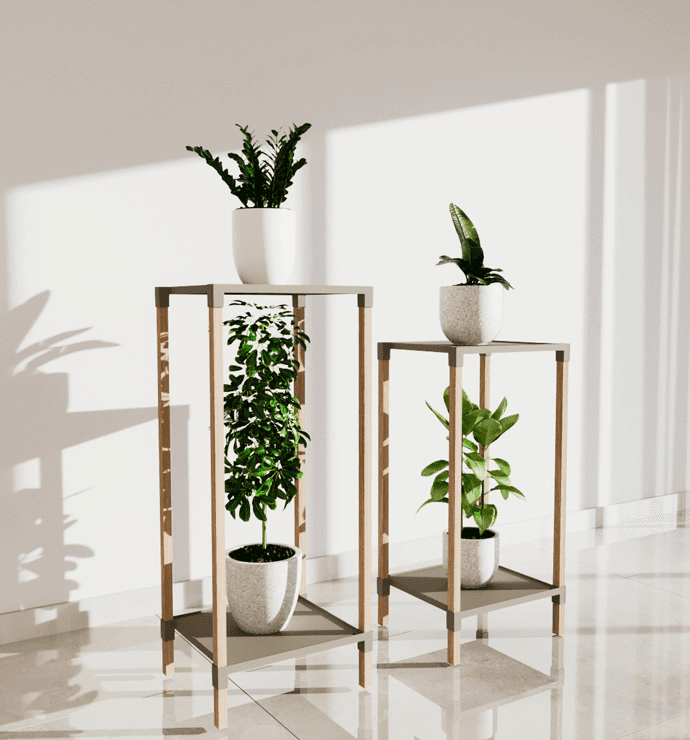 Fixwood Fix-2043 Ahşap saksılık Seti (40-50 cm)