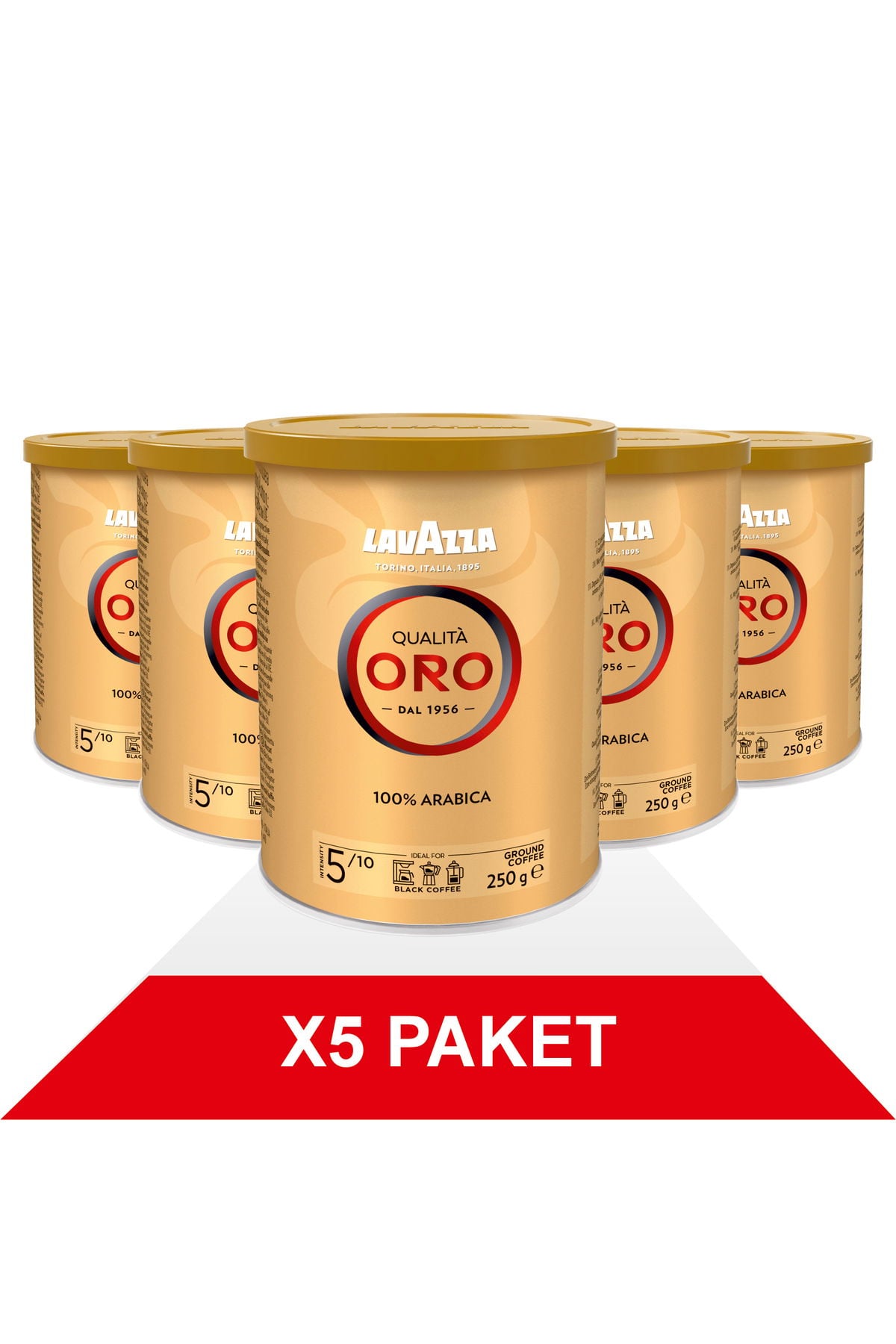 Qualità Oro Filtre Kahve Teneke Kutu (250gr) x5