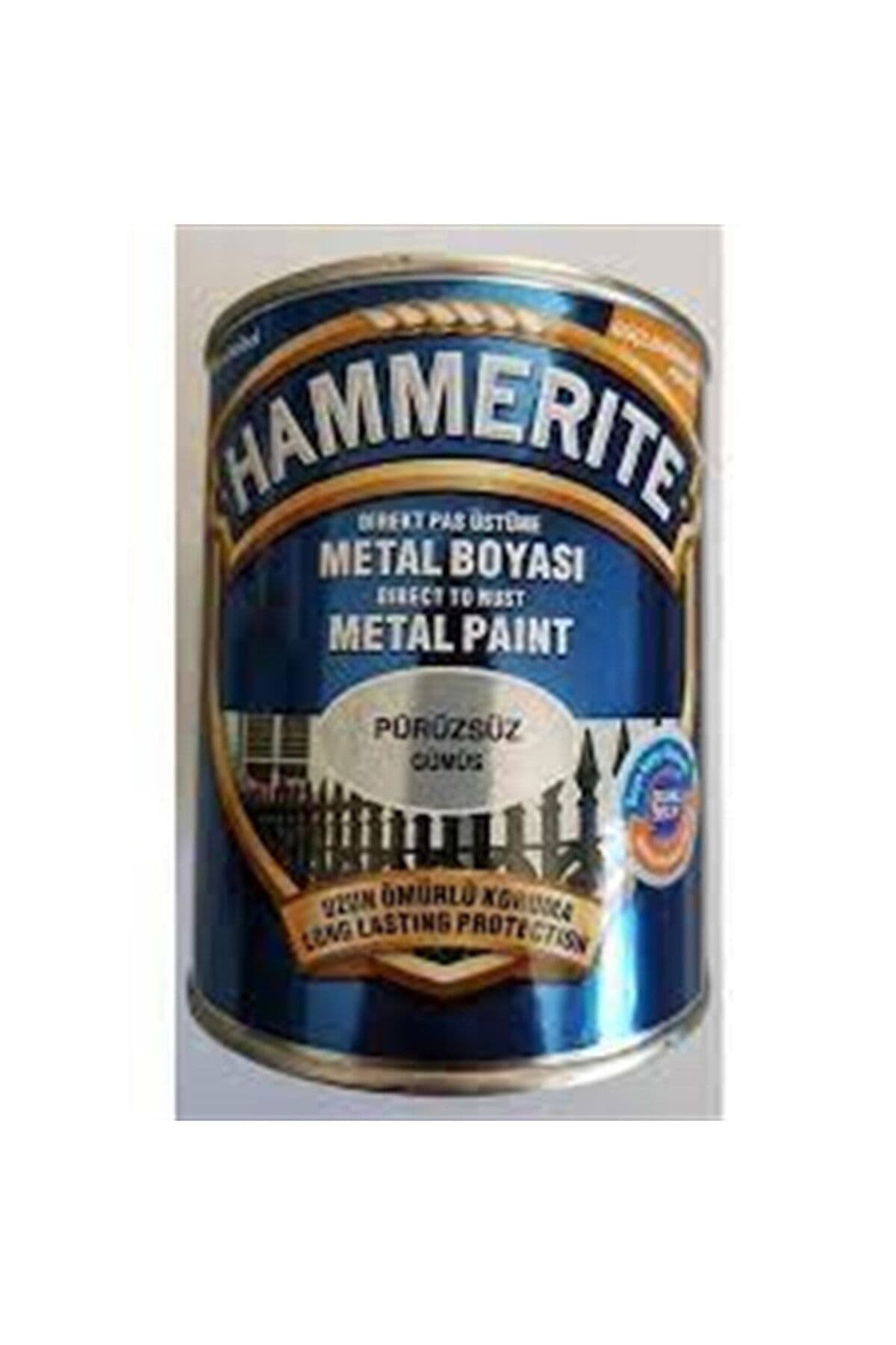 Hammerite Metal Boyası Düz Gümüş 0,75 Lt