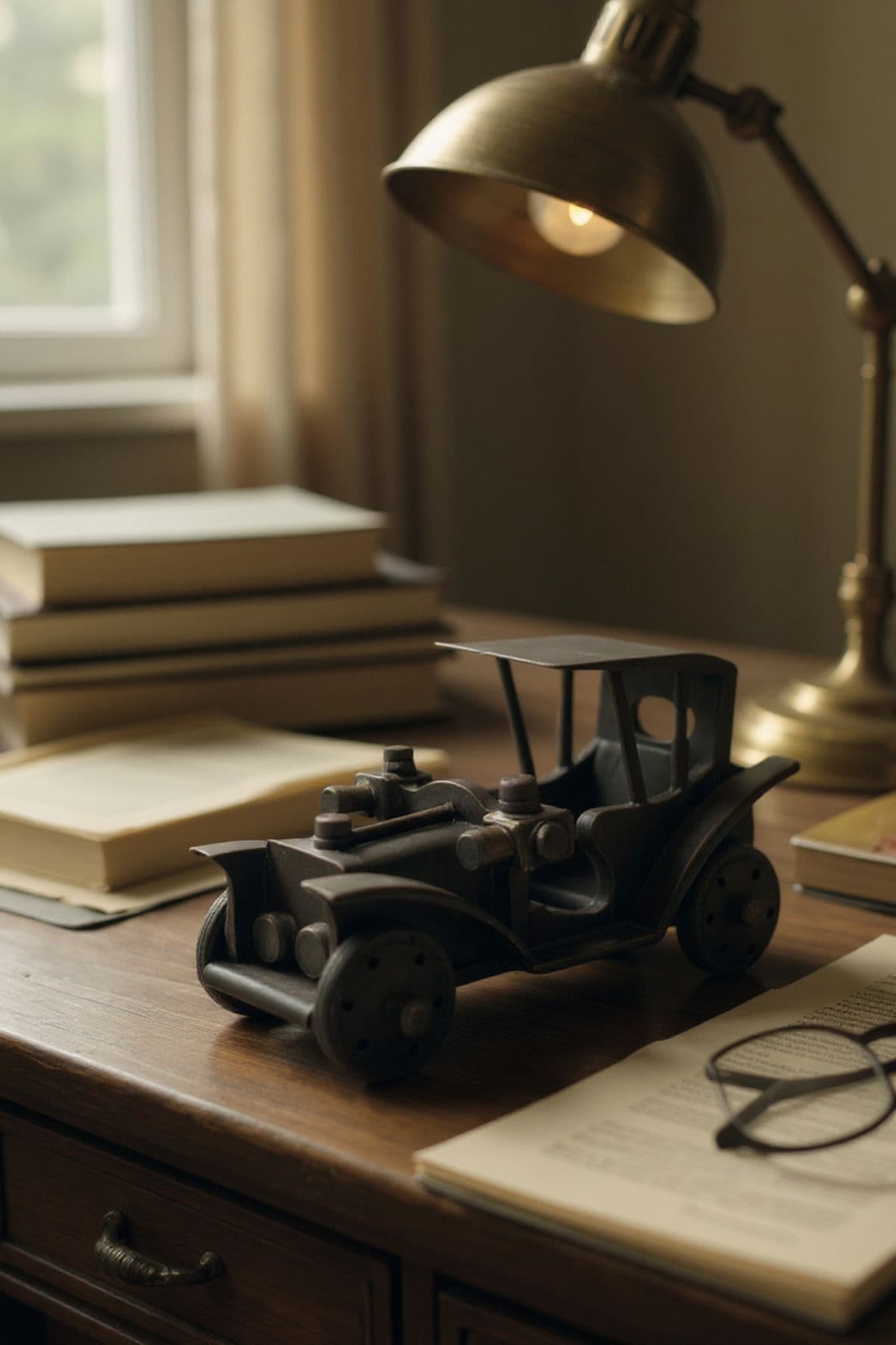 El Yapımı Doğal Ahşap Dekoratif Araba Antika Tarzı Nostaljik Koleksiyonluk Özel Üretim