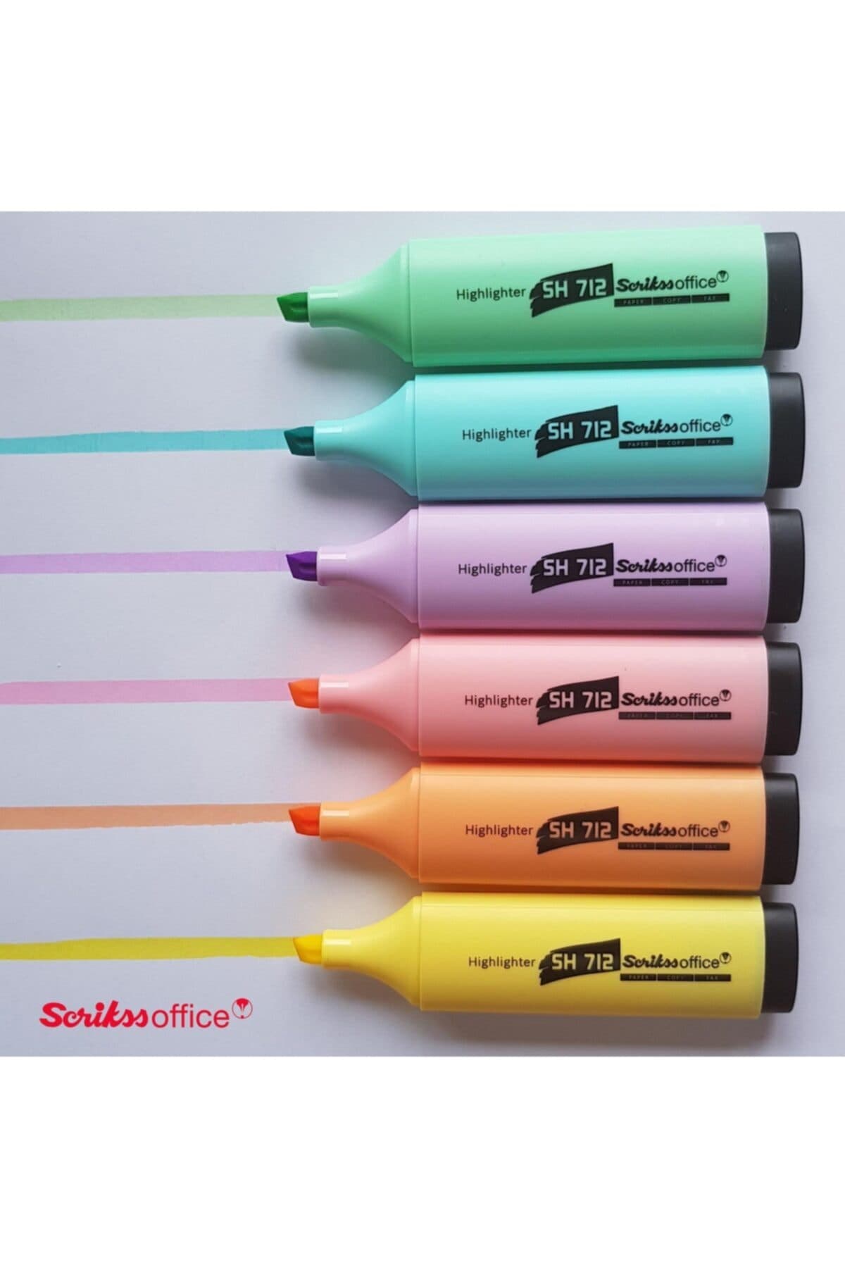 Pastel Fosforlu 5li Blister Pastel Renkler Sh712