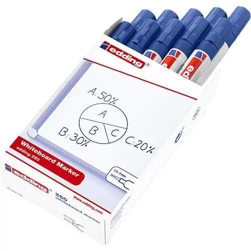 260 Beyaz Tahta Kalemi Mavi 10 Lu Kutu