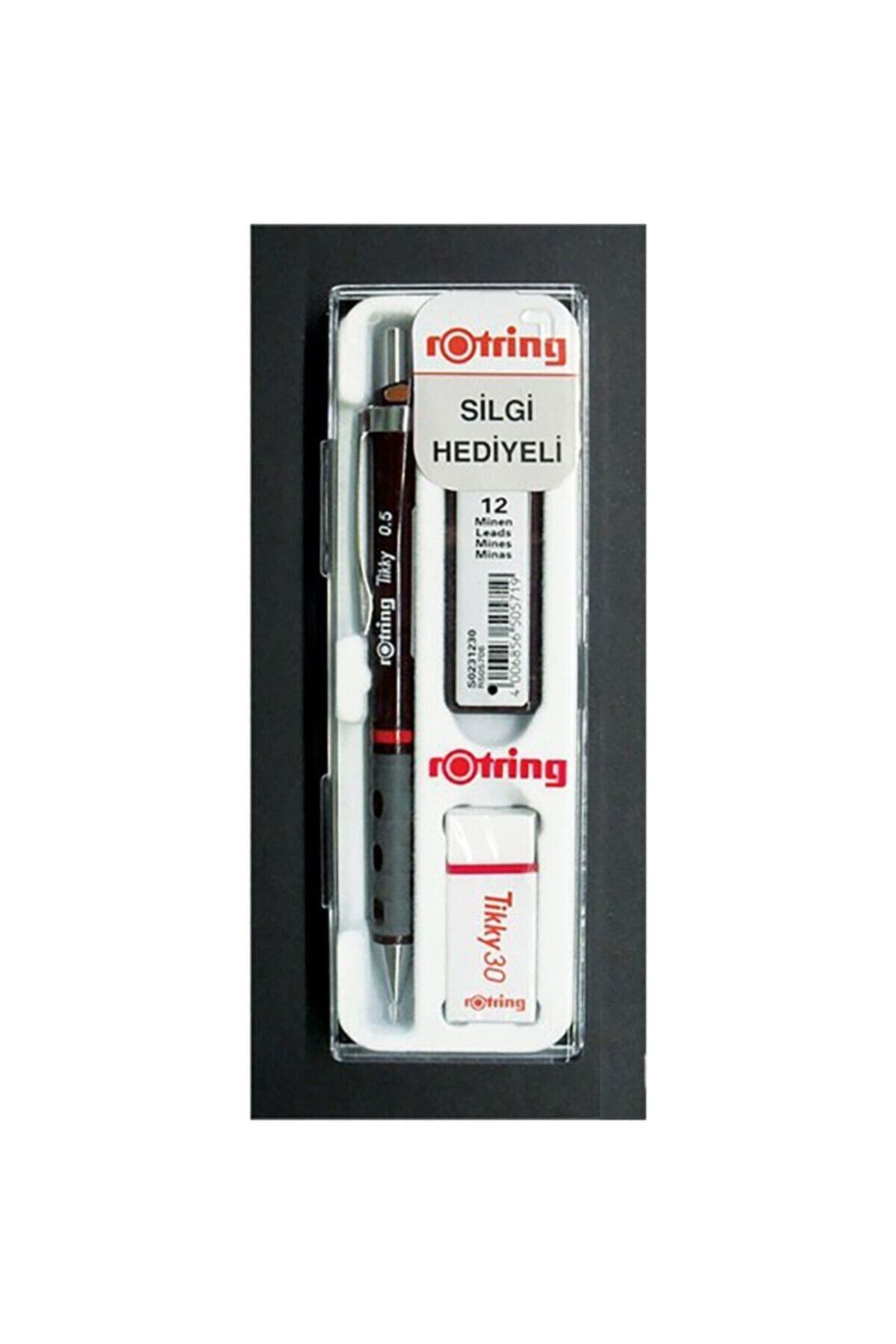 Tikky Okul Seti 0.5 Mm Bordo Versatil Kalem + Silgi + Uç