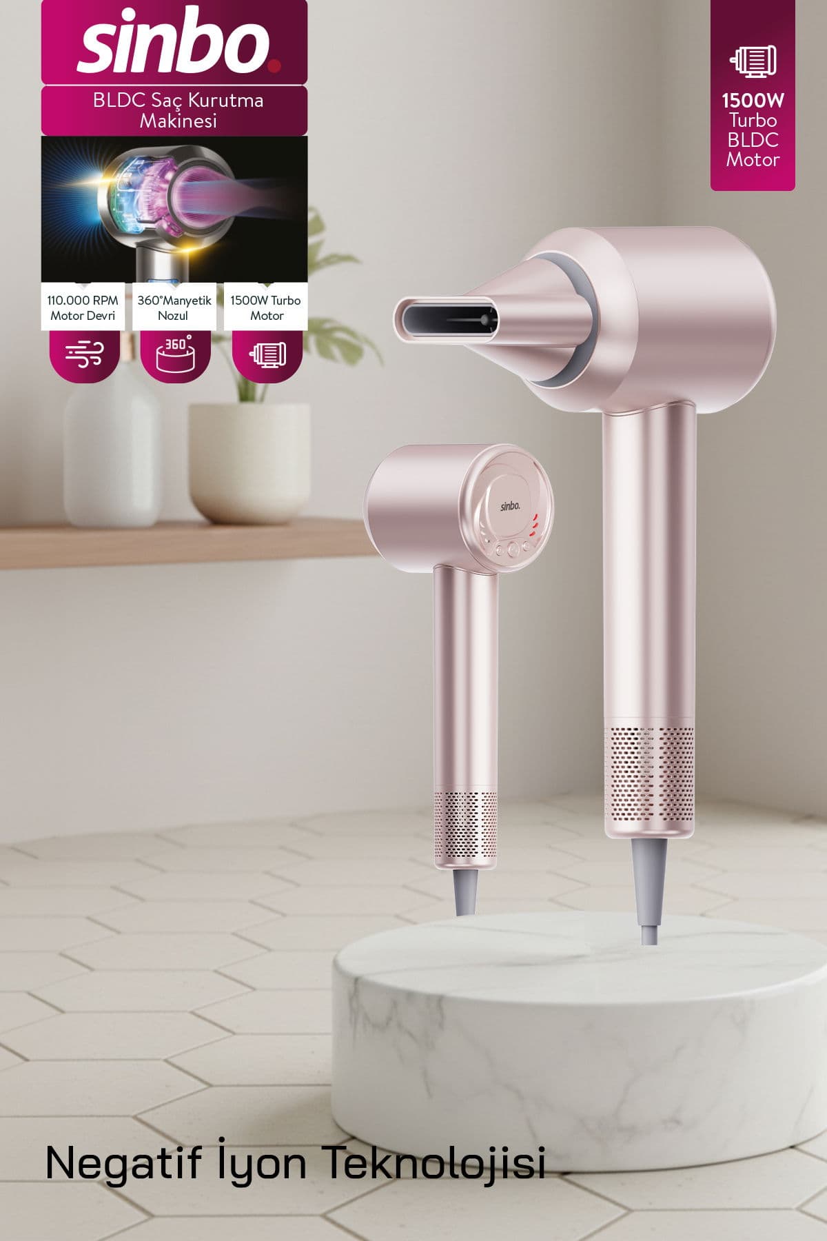 SHD-1740 BLDC Saç Kurutma Makinesi