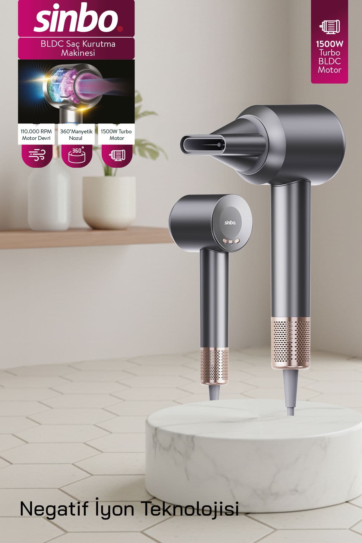 SHD-1739 BLDC Saç Kurutma Makinesi