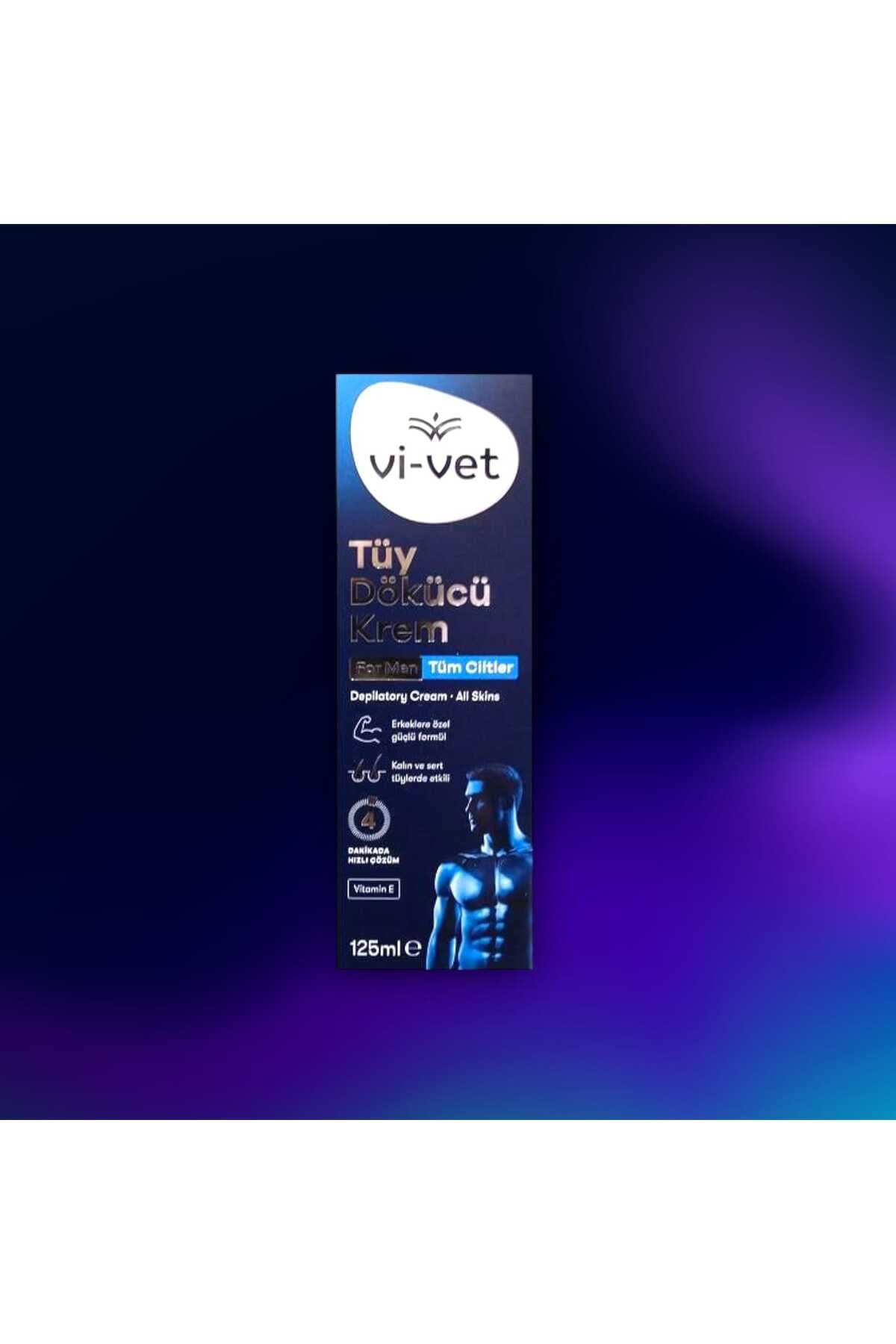 Vivet Erkek Tüy Dökücü Krem | 125 ml | Cilt Dostu – Hızlı Etki