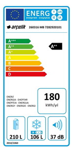 Arçelik 260316 MB No Frost Buzdolabı #4