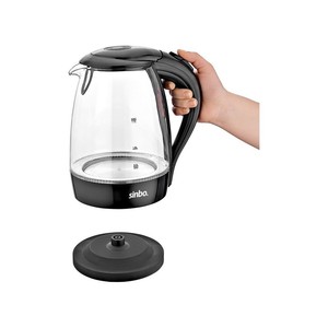 SK-7338 2000 W 1.7 LT Cam Kettle Siyah #3